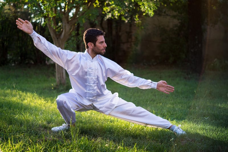 Tai Chi practice in nature